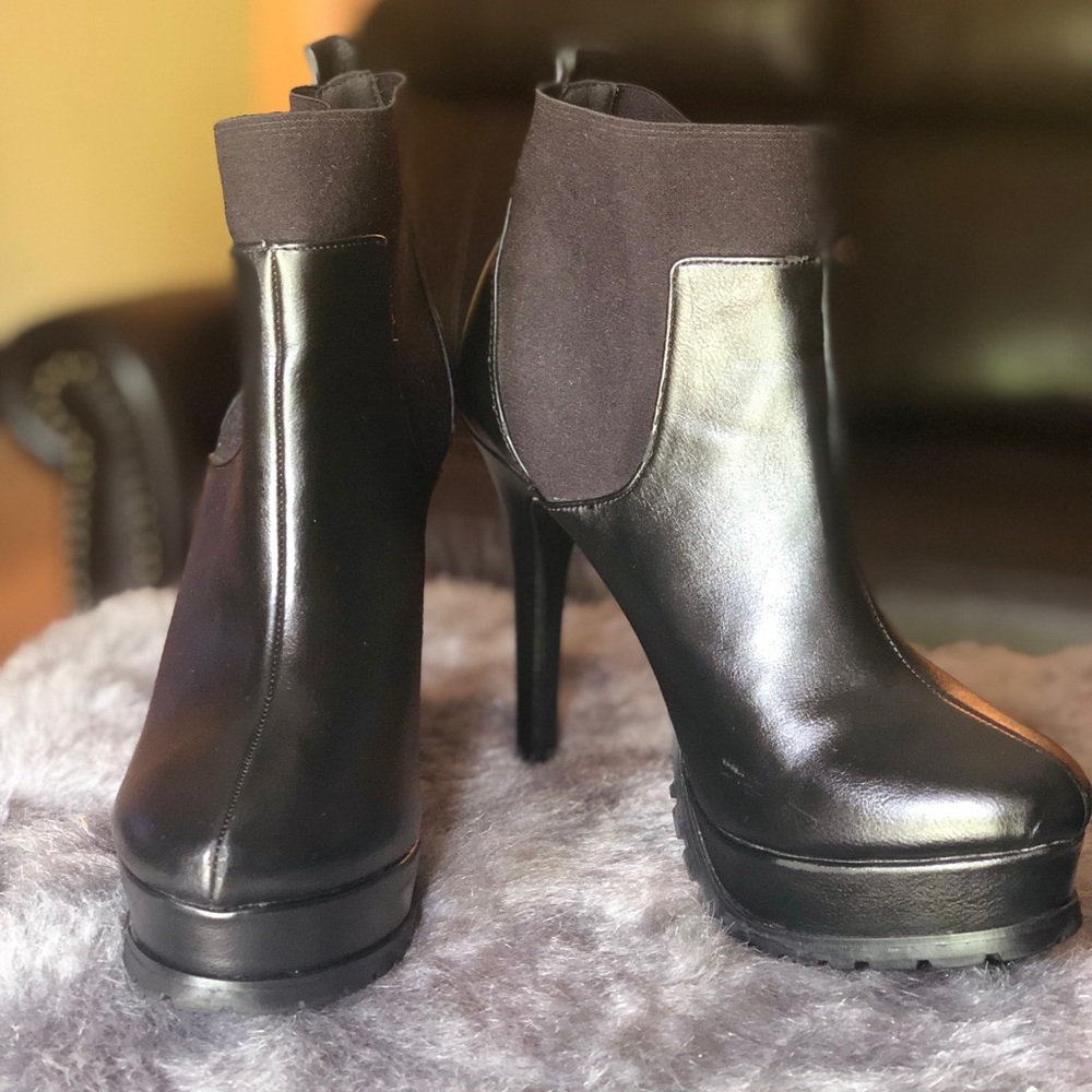 Forever 21 closed toe platform heels.